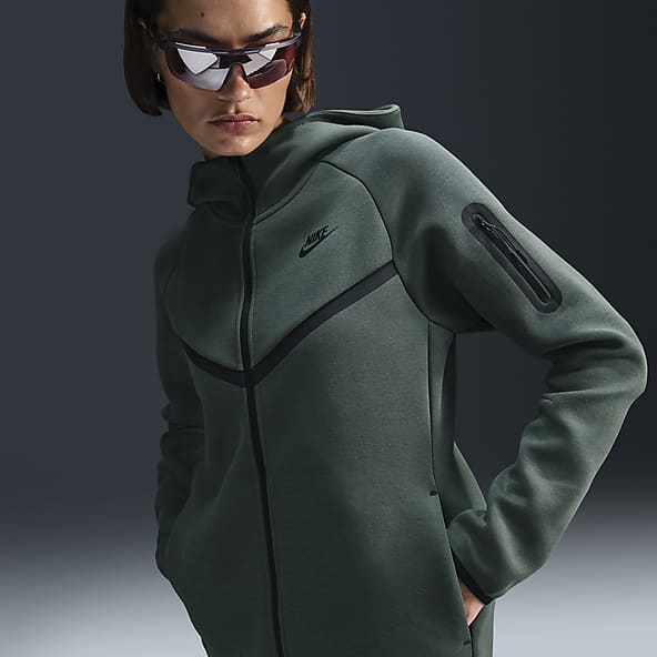 Green nike tech tracksuit online
